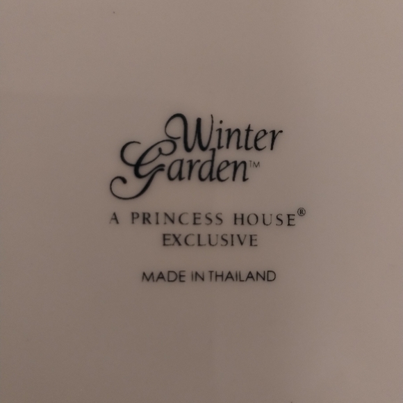 Princess House small oval platter in Winter garden pattern - Picture 2 of 3